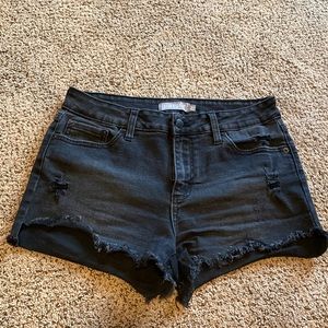 Just USA black denim shorts size 27